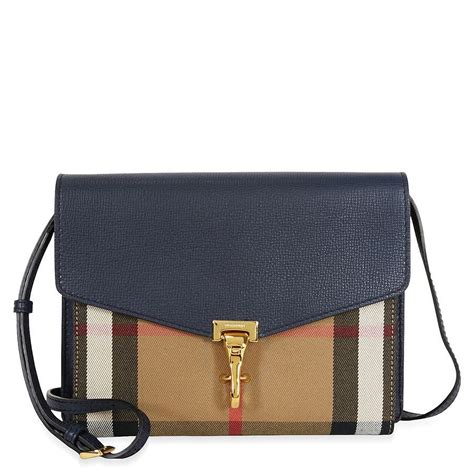 Burberry Macken Small Leather & House Check Crossbody Bag, 